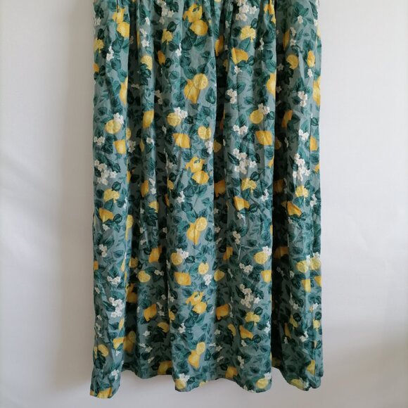 Dip Womens Green Floral Ruffled Strap Sleeveless Fit & Flare Shift Dress Size XL - Picture 3 of 7